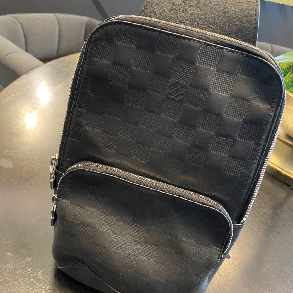 Louis Vuitton Avenue Sling Bag Damier Infini Leather